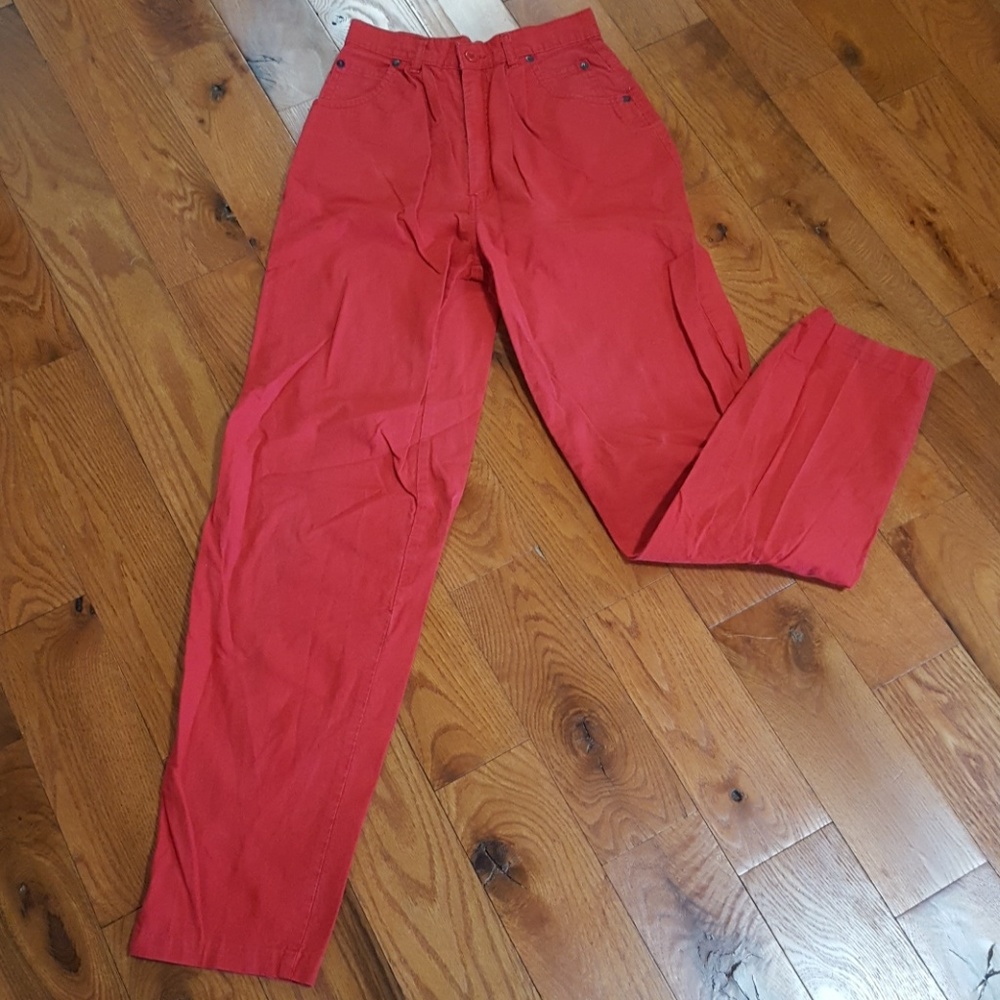 😍Vintage JR'S high waist red jeans